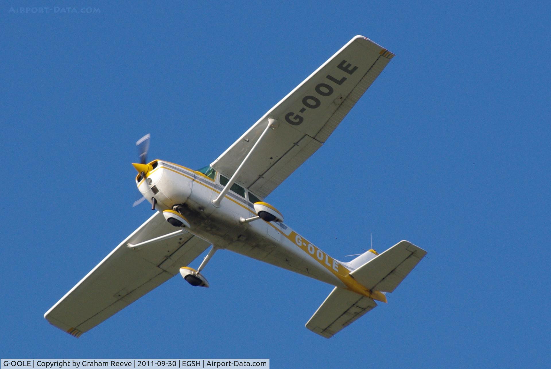 G-OOLE, 1977 Cessna 172M Skyhawk C/N 172-66712, Just taken off.