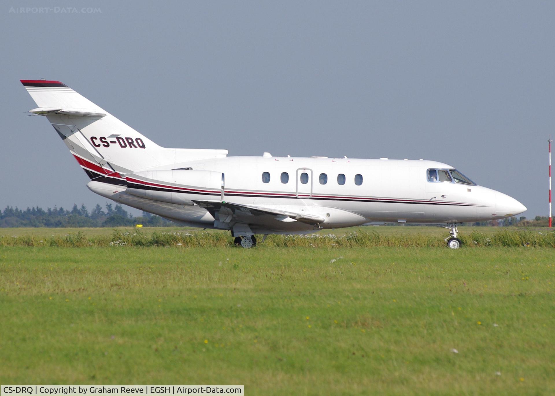 CS-DRQ, 2006 Raytheon Hawker 800XP C/N 258783, Just landed.