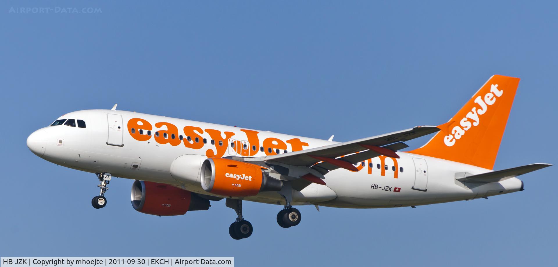 HB-JZK, 2004 Airbus A319-111 C/N 2319, Final Copenhagen Airport