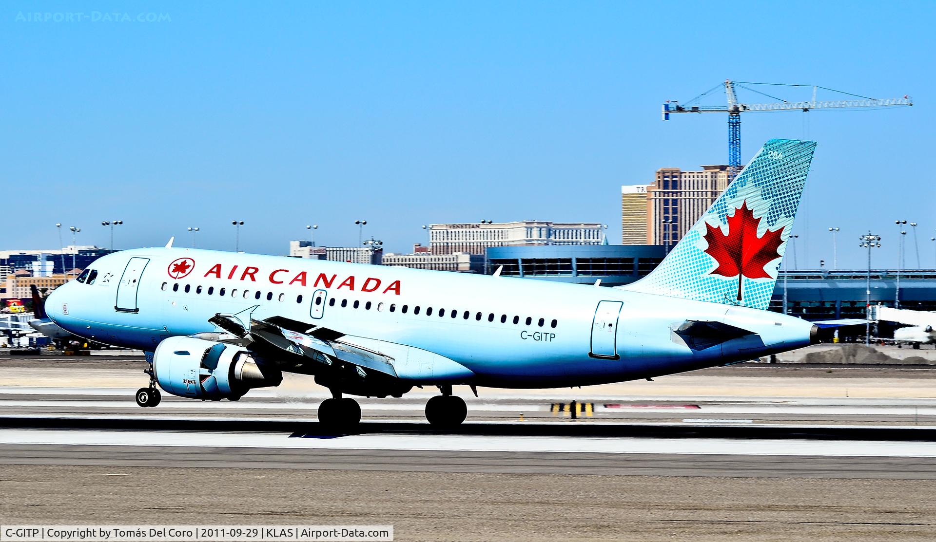 C-GITP, 2001 Airbus A319-112 C/N 1562, Air Canada Airbus A319-112 C-GITP / 286 (cn 1562)Las Vegas - McCarran International (LAS / KLAS)USA - Nevada, September 29, 2011Photo: Tomás Del Coro