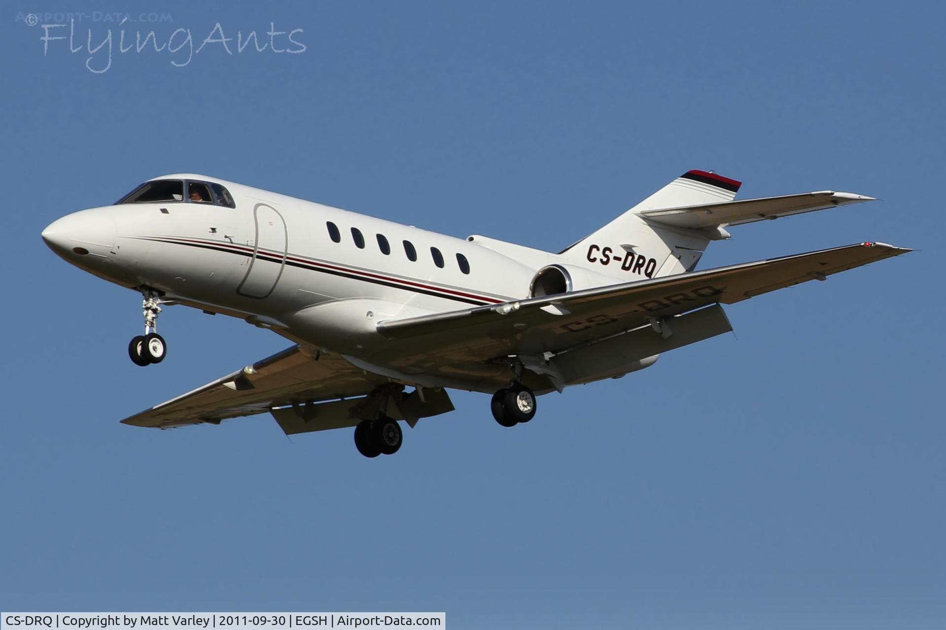 CS-DRQ, 2006 Raytheon Hawker 800XP C/N 258783, Arriving at EGSH.