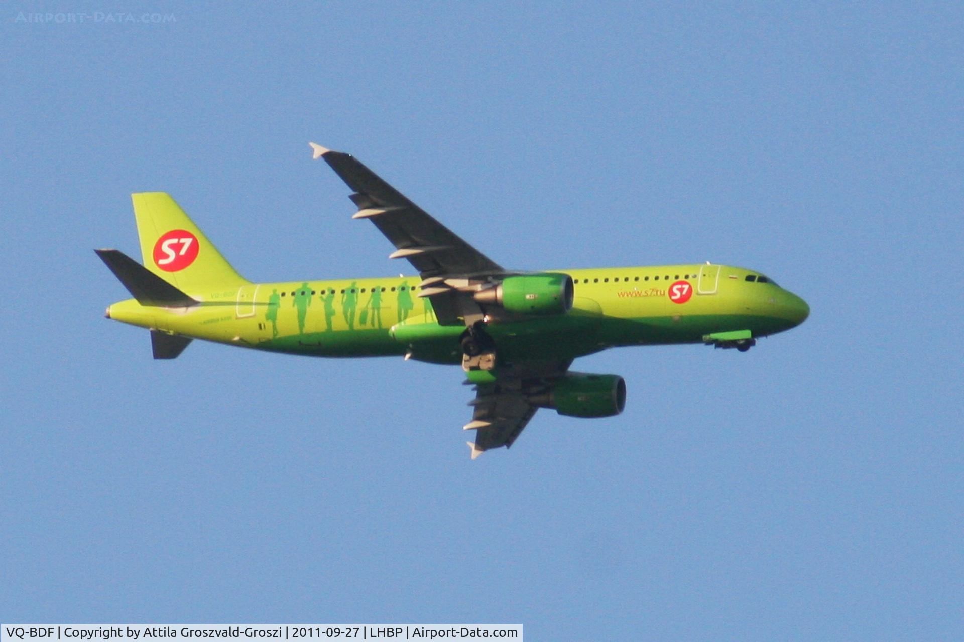 VQ-BDF, 2009 Airbus A320-214 C/N 3880, Getting off direction Budapest Liszt Ferenc onto an International Airport, in Üllö city