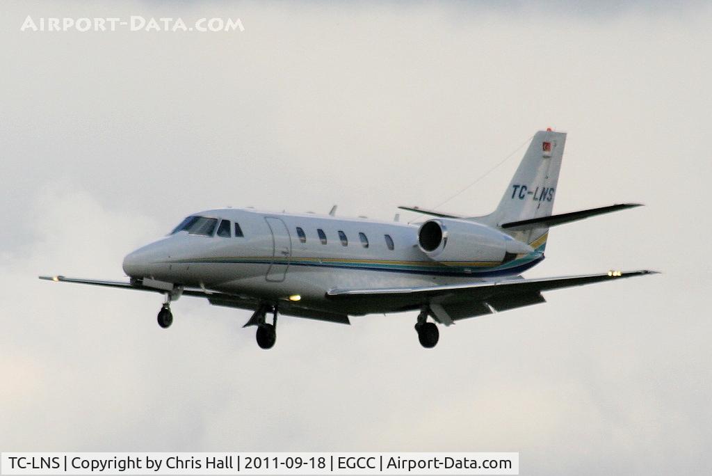 TC-LNS, 2007 Cessna 560XL Citation XLS C/N 560-5693, on approach for RW23R