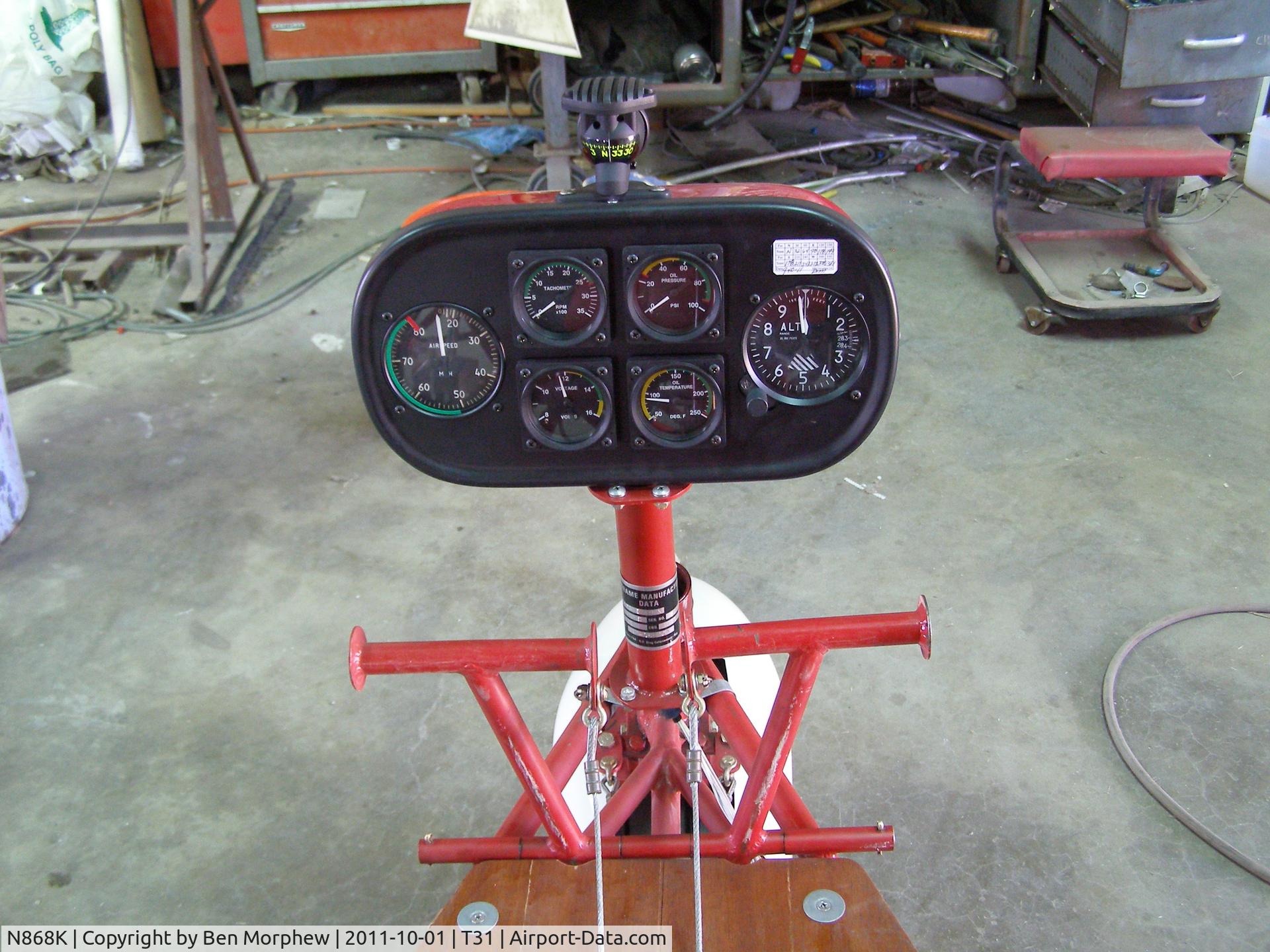 N868K, 2011 Breezy RLU-1 C/N BLM-2, Instrument Pod from UFlyIt in Fla.