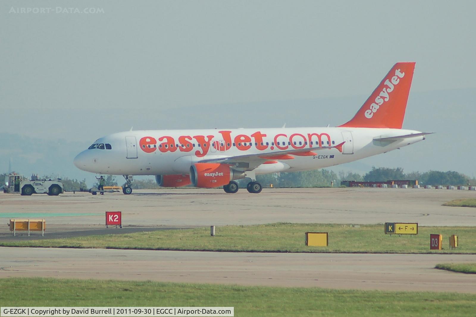 G-EZGK, 2011 Airbus A319-111 C/N 4717, Easyjet Airbus A319 Manchester Airport