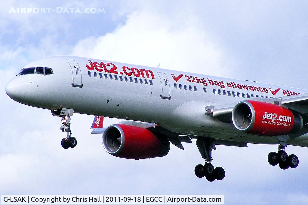 G-LSAK, 1996 Boeing 757-23N C/N 27973, Jet2.