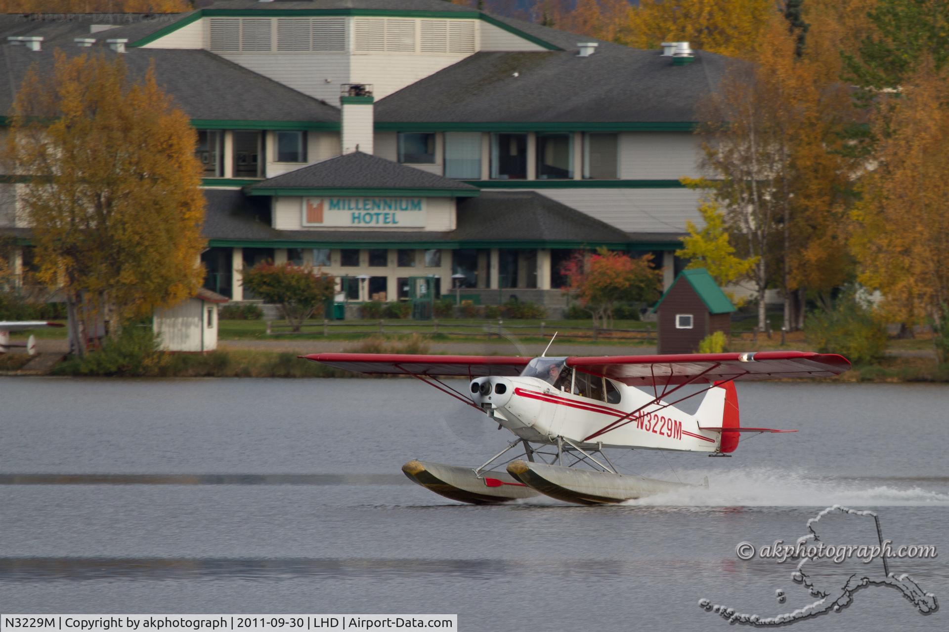 N3229M, 1947 Piper PA-12 Super Cruiser C/N 12-2107, Lake Hood