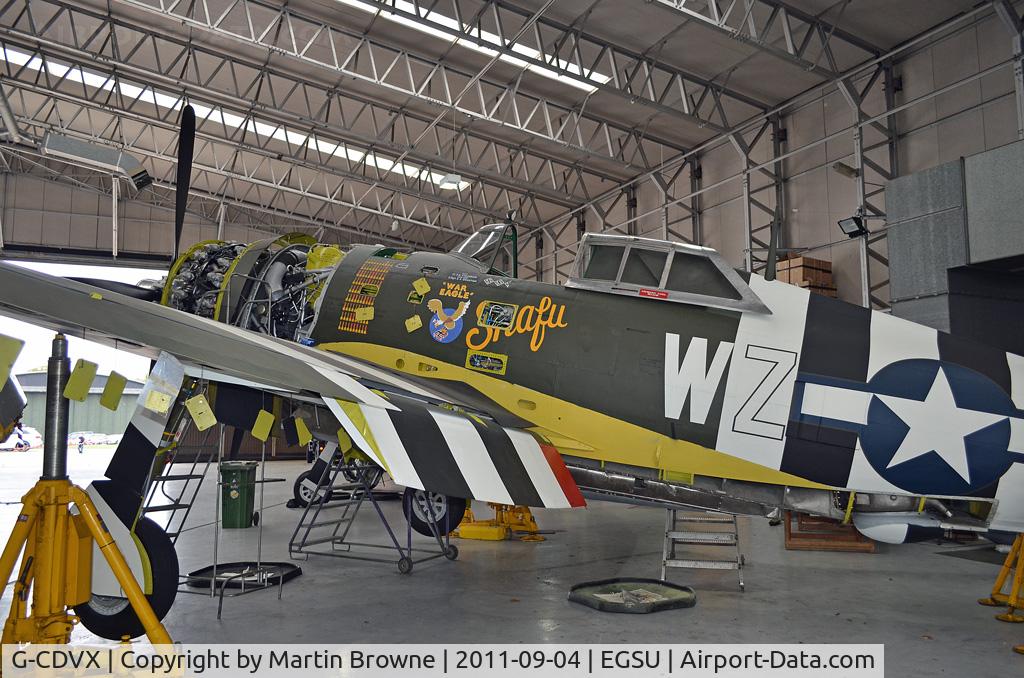 G-CDVX, 1942 Curtiss P-47G Thunderbolt C/N 21953, SHOT AT DUXFORD