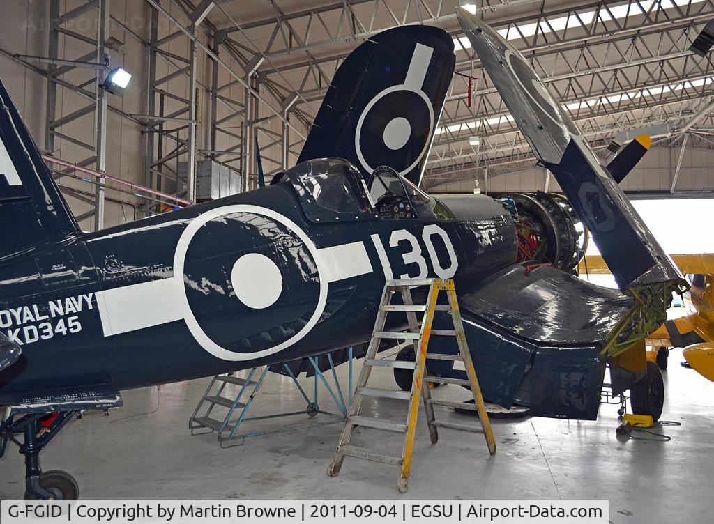 G-FGID, 1945 Goodyear FG-1D Corsair C/N 3111, SHOT AT DUXFORD