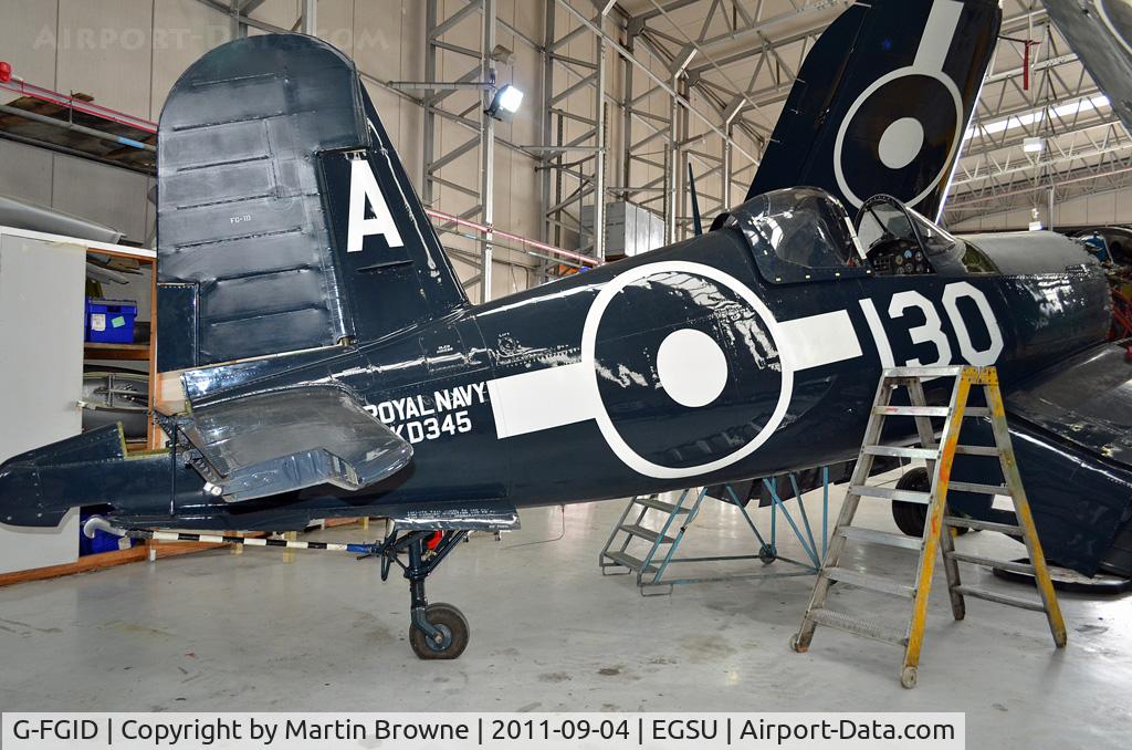 G-FGID, 1945 Goodyear FG-1D Corsair C/N 3111, SHOT AT DUXFORD