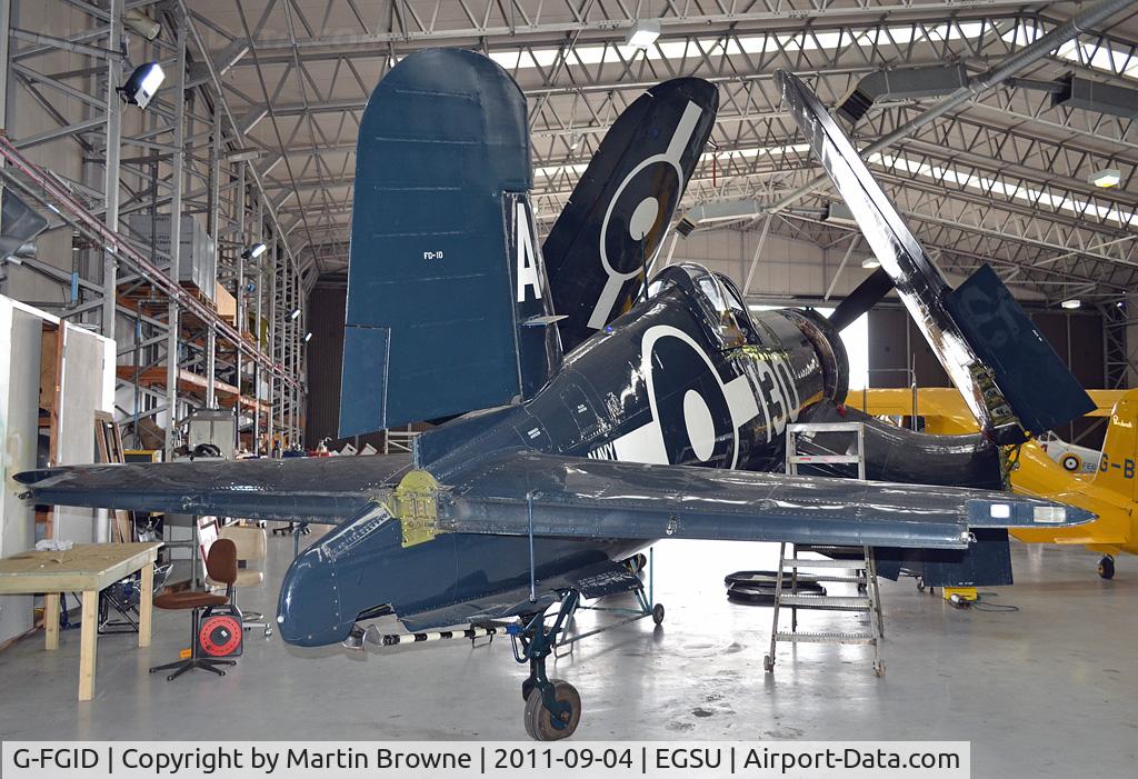 G-FGID, 1945 Goodyear FG-1D Corsair C/N 3111, SHOT AT DUXFORD