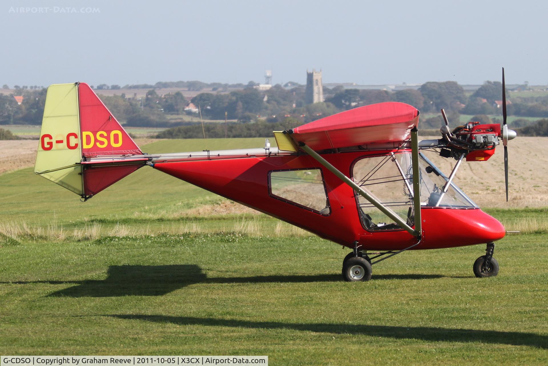 G-CDSO, 2005 Thruster T600N 450 C/N 1051-T600N-115, Parked at Northrepps.