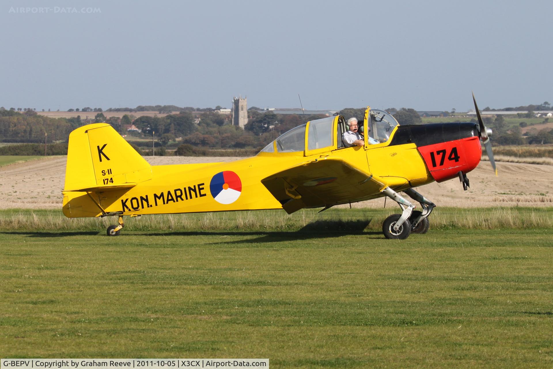 G-BEPV, 1950 Fokker S.11-1 Instructor C/N 6274, Seen at Northrepps.