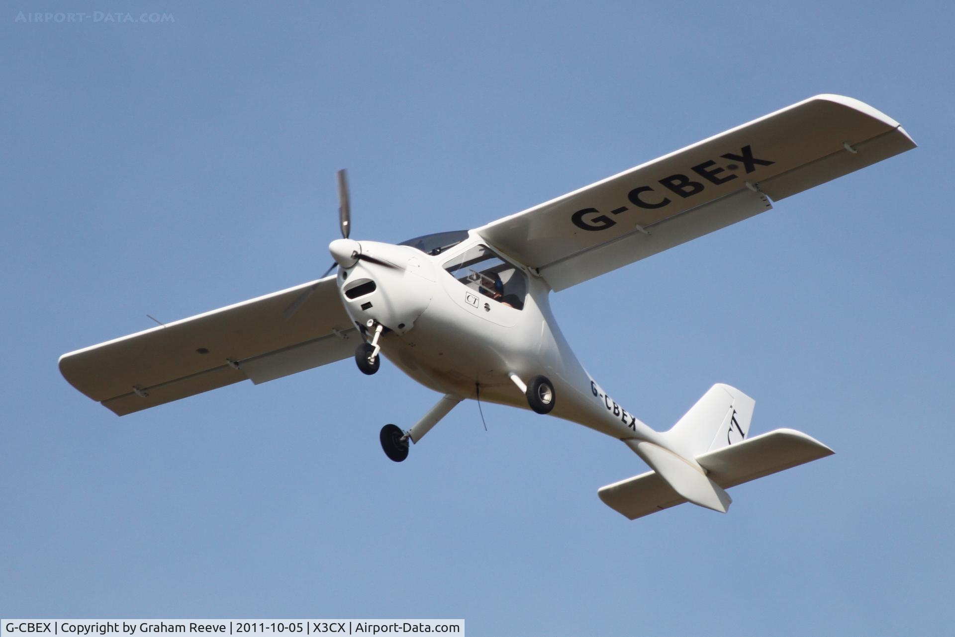 G-CBEX, 2001 Flight Design CT2K C/N 01.08.01.23, Just taken off.