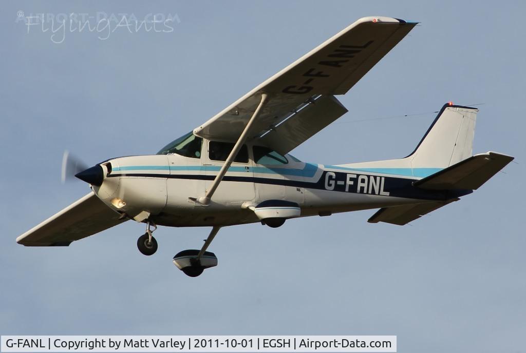 G-FANL, 1978 Cessna R172K Hawk XP C/N R172-2873, Arriving in evening sun.
