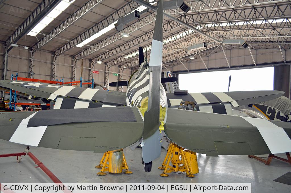 G-CDVX, 1942 Curtiss P-47G Thunderbolt C/N 21953, SHOT AT DUXFORD
