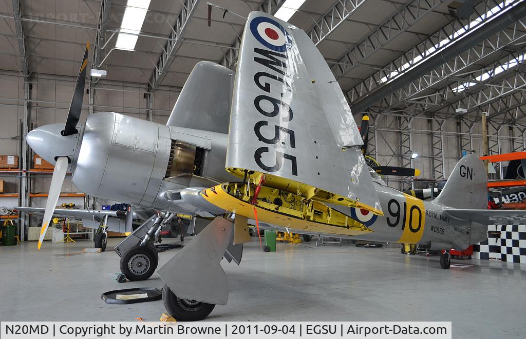N20MD, 1952 Hawker Sea Fury T.20 C/N 41H/636070, SHOT AT DUXFORD