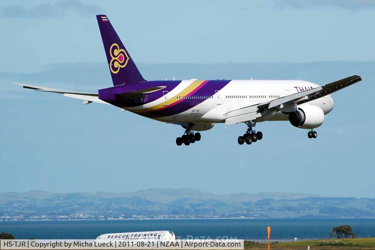 HS-TJR, 2006 Boeing 777-2D7/ER C/N 34586/588, At Auckland