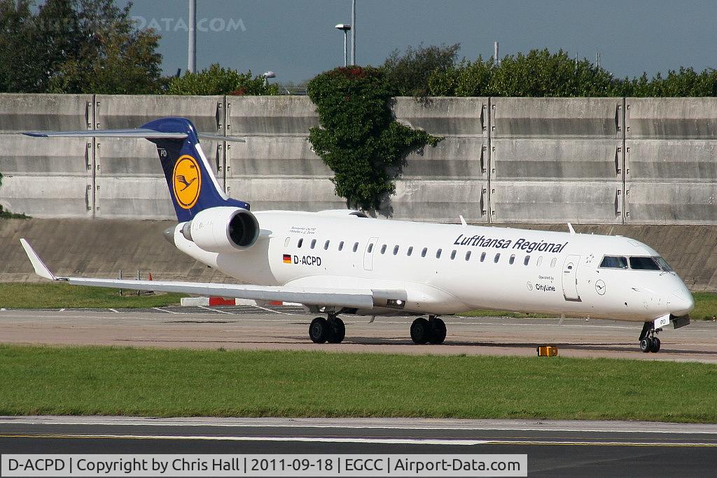 D-ACPD, 2001 Canadair CRJ-701ER (CL-600-2C10) Regional Jet C/N 10015, Lufthansa Regional