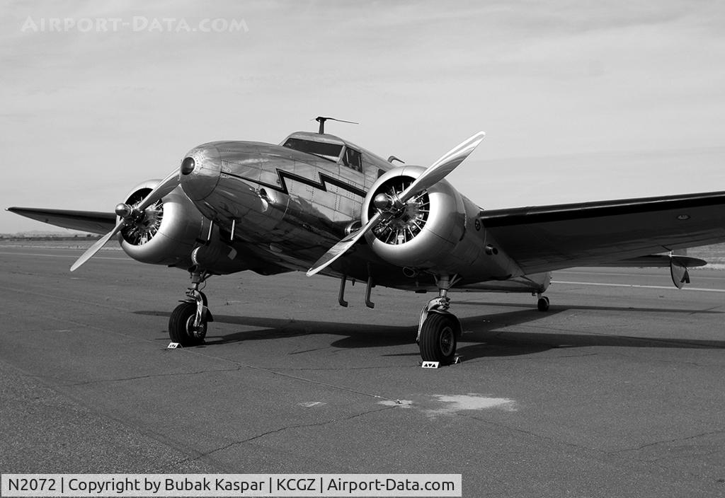N2072, 1936 Lockheed 12A Electra Junior C/N 1208, Casa Grande
