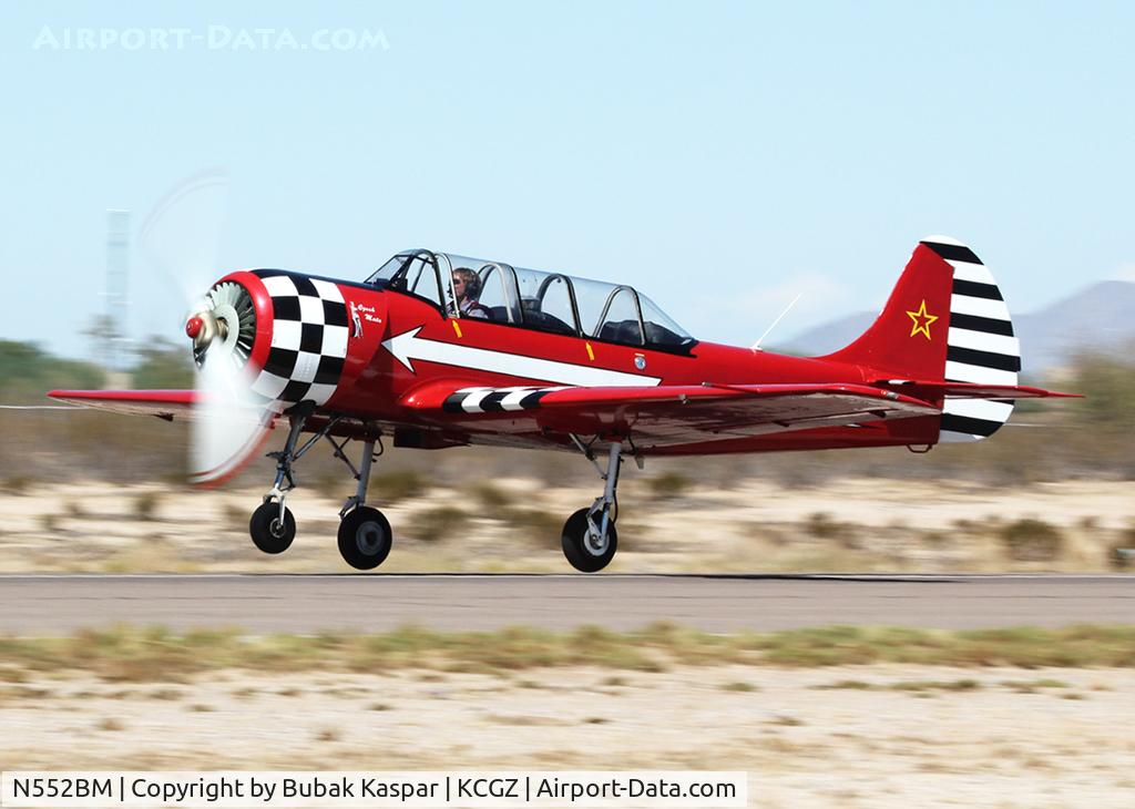 N552BM, 1991 Yakovlev (Aerostar) Yak-52 C/N 9111402, Casa Grande