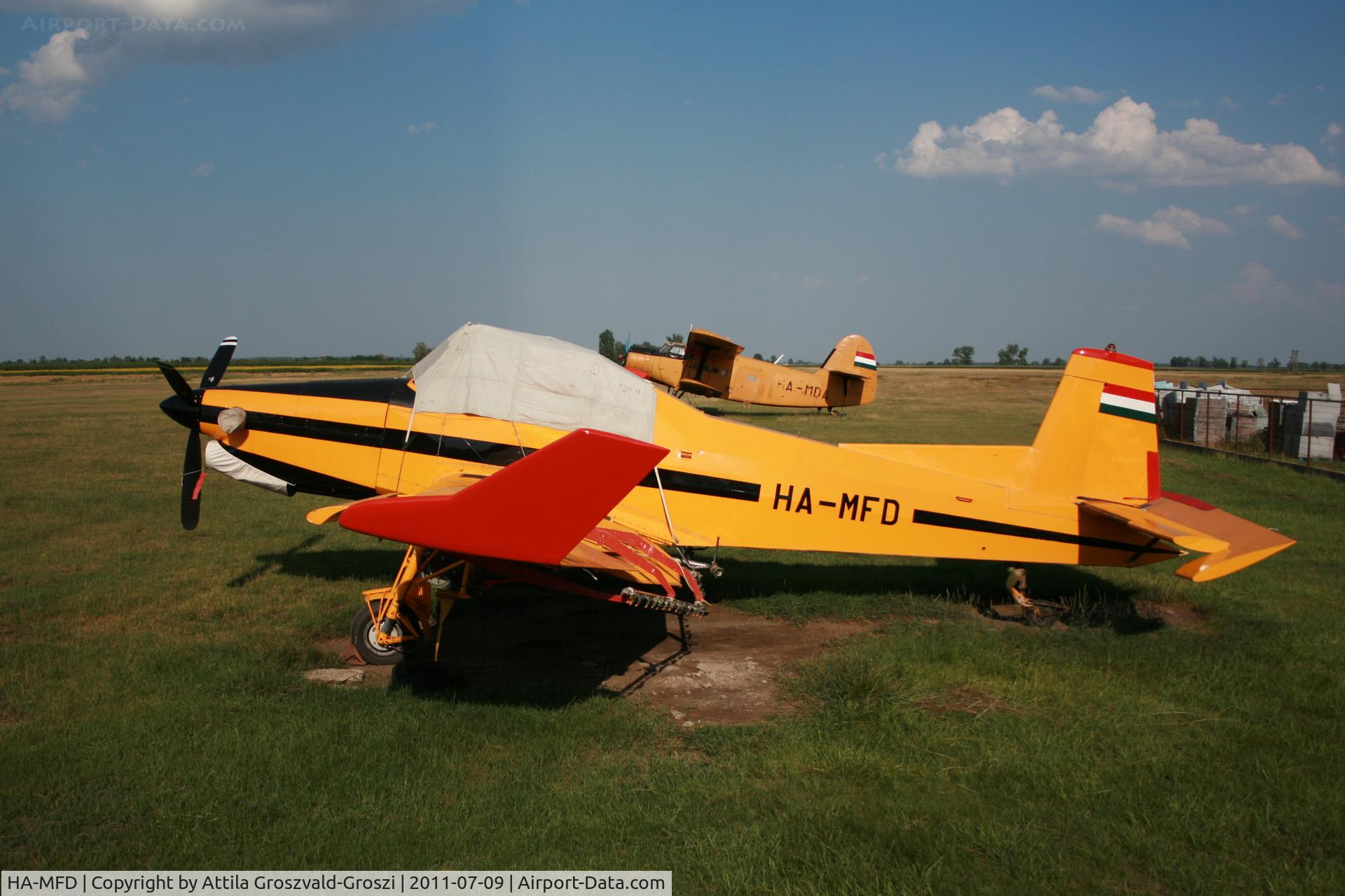 HA-MFD, 1989 Let Z-137T Agro-Turbo C/N 034, Jászapáti agricultural airport - Hungary. With the new painting