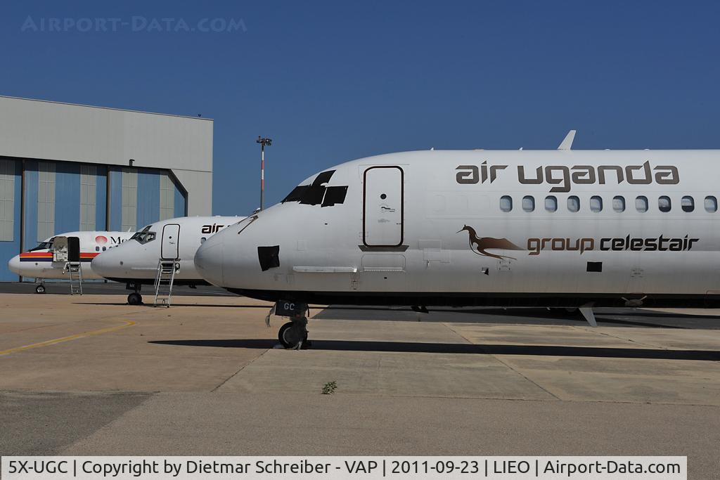 5X-UGC, 1990 McDonnell Douglas MD-87 (DC-9-87) C/N 49838, Air Uganda MD87