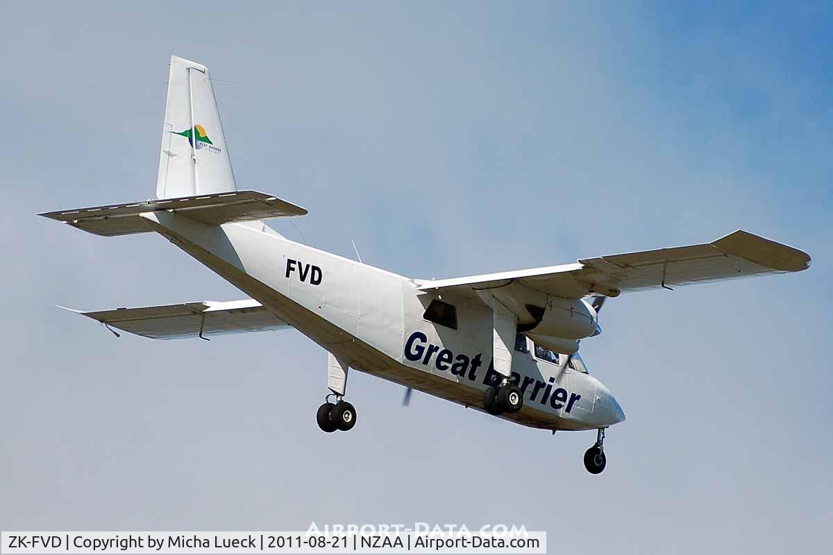 ZK-FVD, 1973 Britten-Norman BN-2A-26 Islander C/N 316, At Auckland