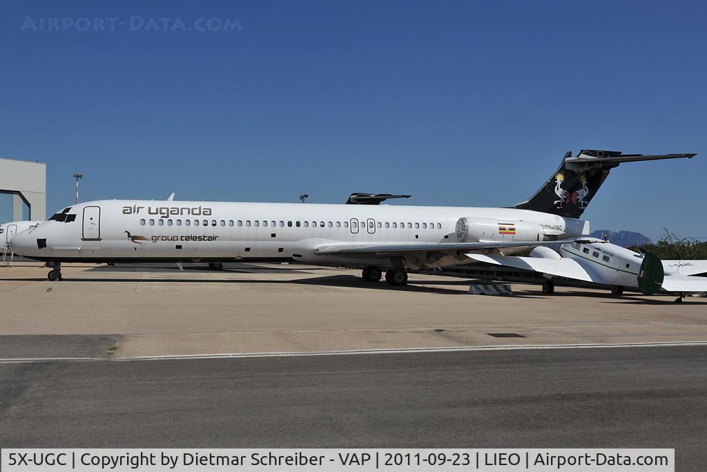 5X-UGC, 1990 McDonnell Douglas MD-87 (DC-9-87) C/N 49838, Air Uganda MD87