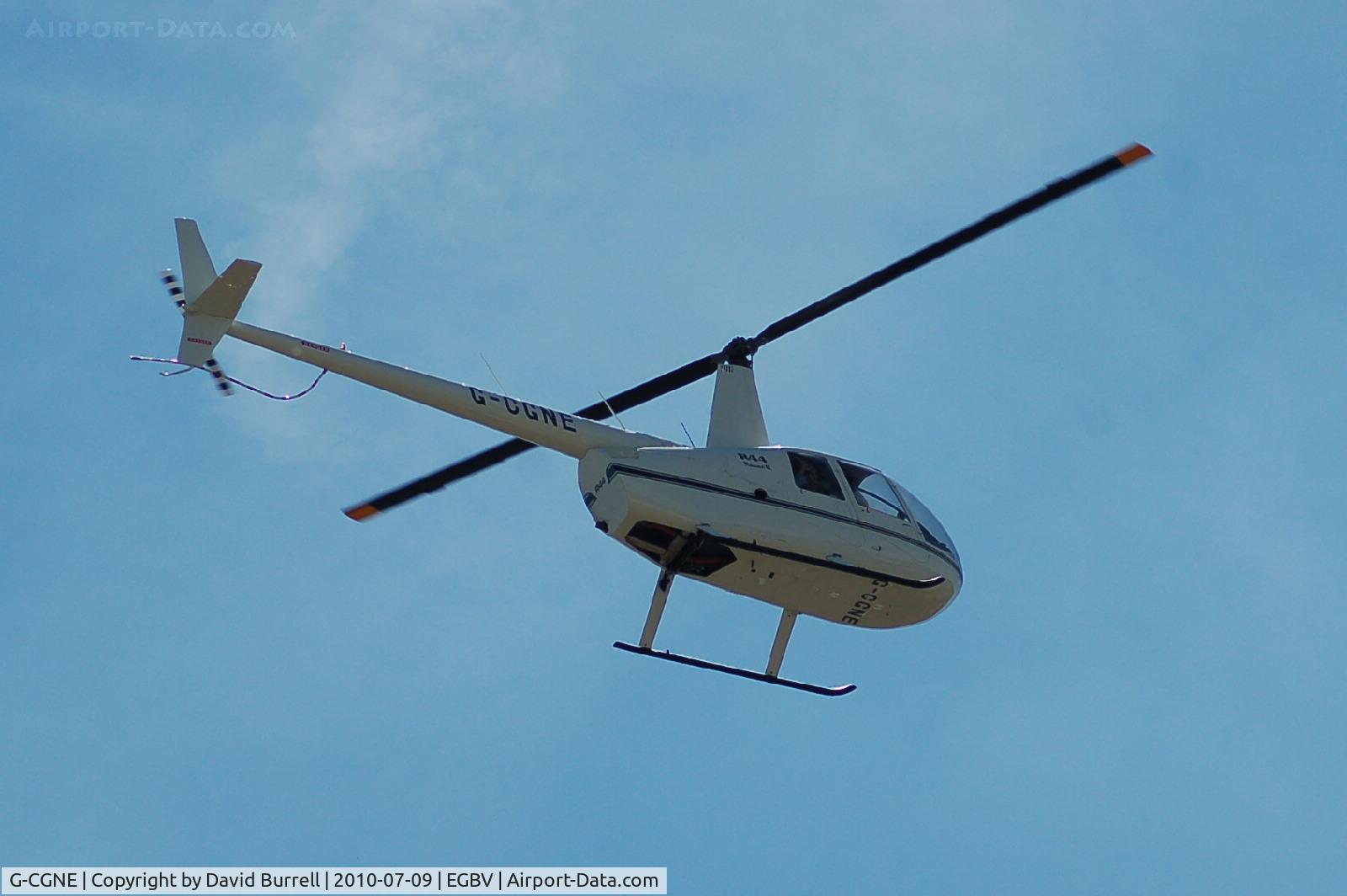 G-CGNE, 2010 Robinson R44 Raven II C/N 12952, Robinson R44 at Silverstone