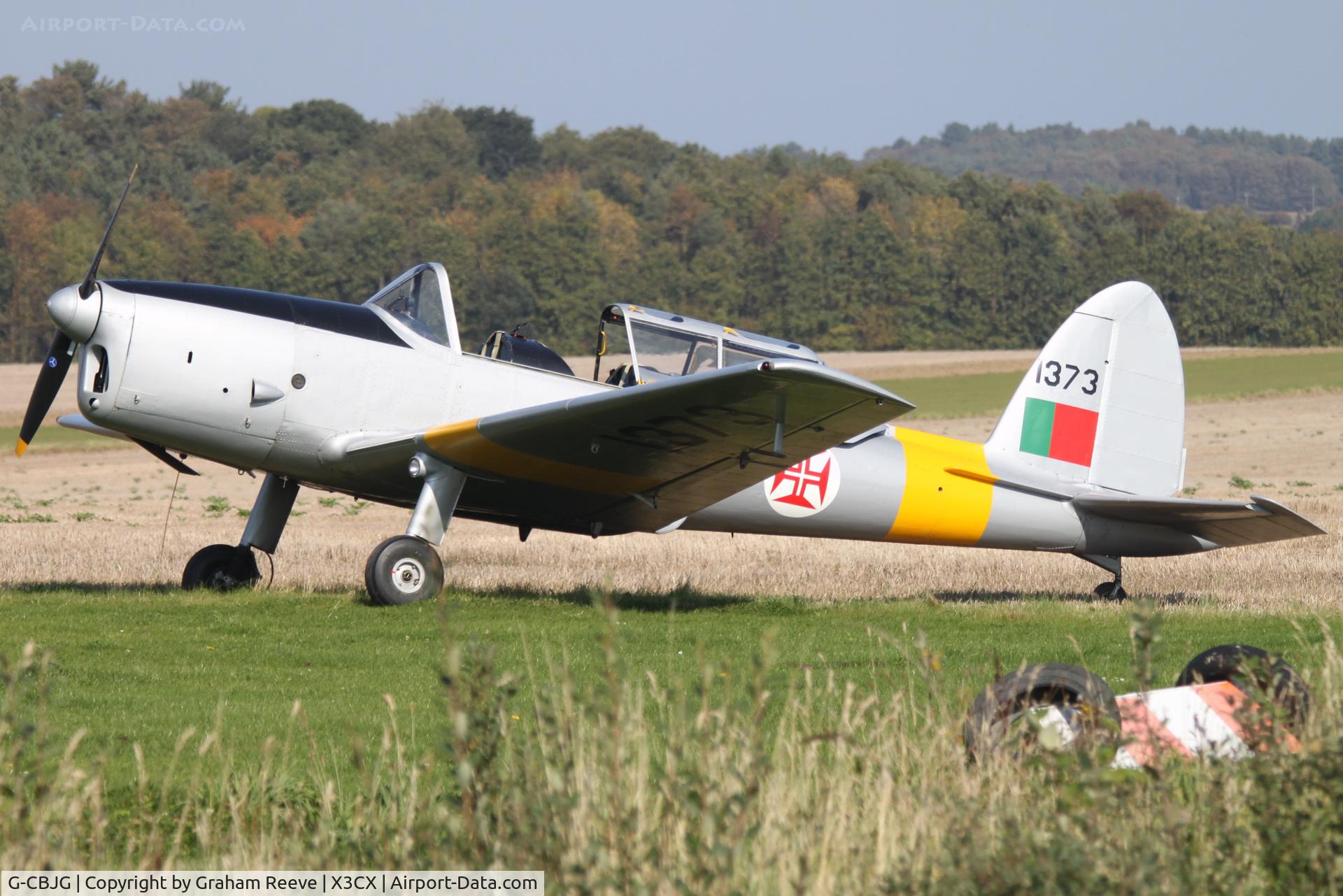 G-CBJG, 1961 OGMA DHC-1 Chipmunk T.20 C/N OGMA-63, Parked in the sun.
