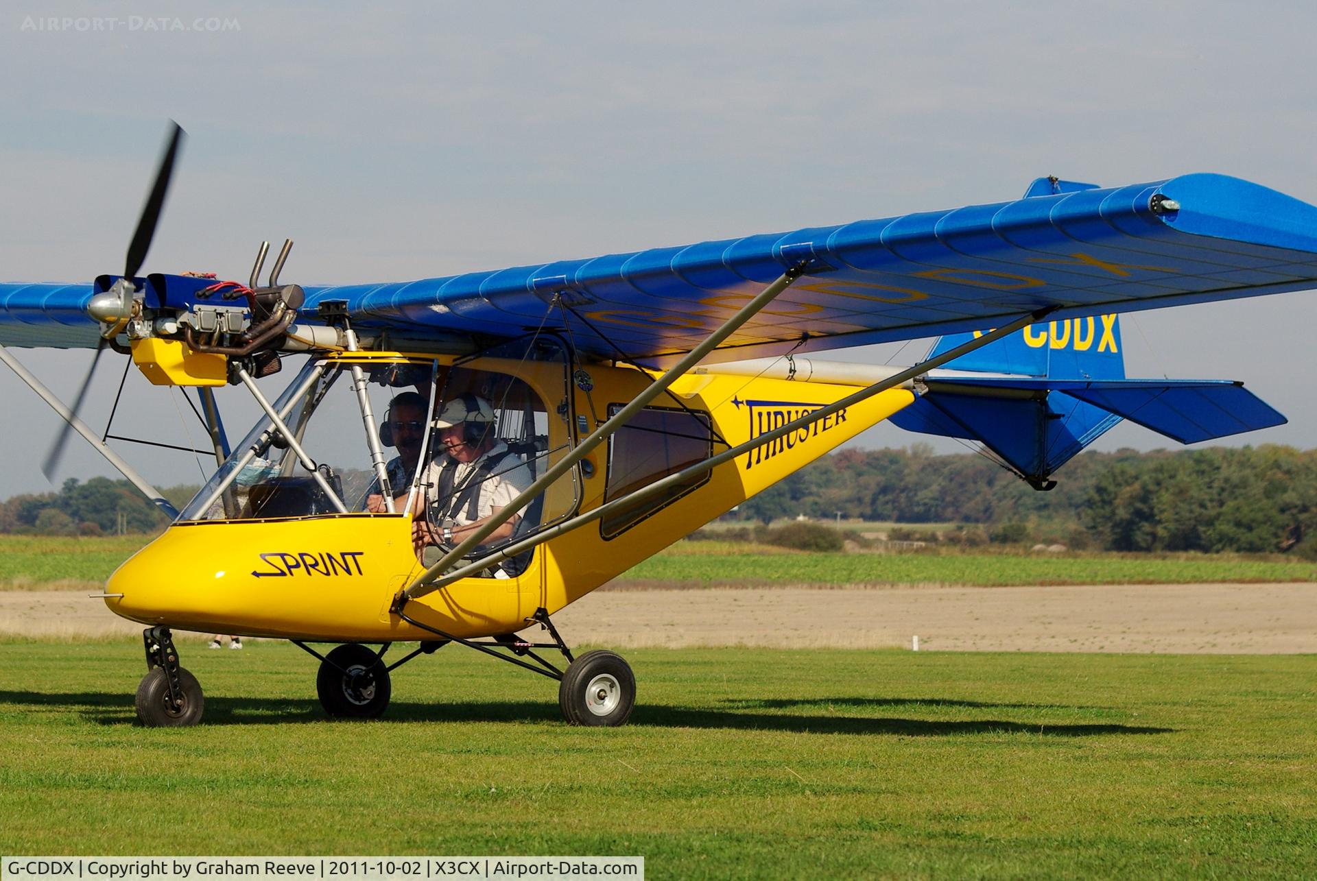 G-CDDX, 2004 Thruster T600N 450 C/N 0049-T600N-107, Just arrived.
