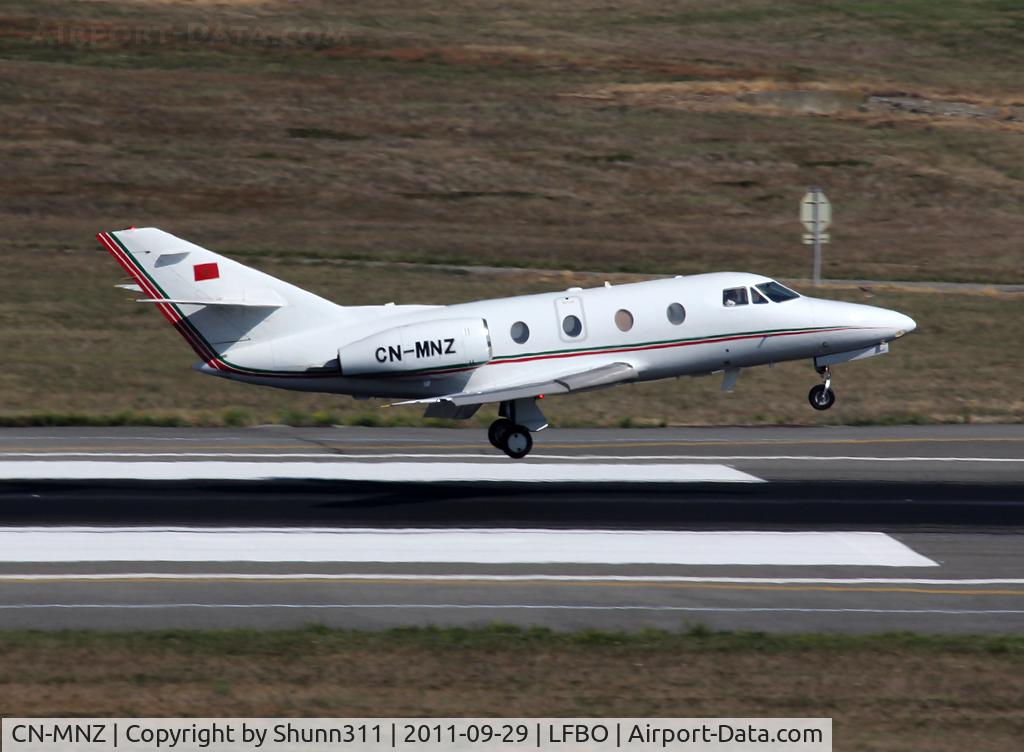 CN-MNZ, Dassault Falcon 100 C/N 212, Landing rwy 14R