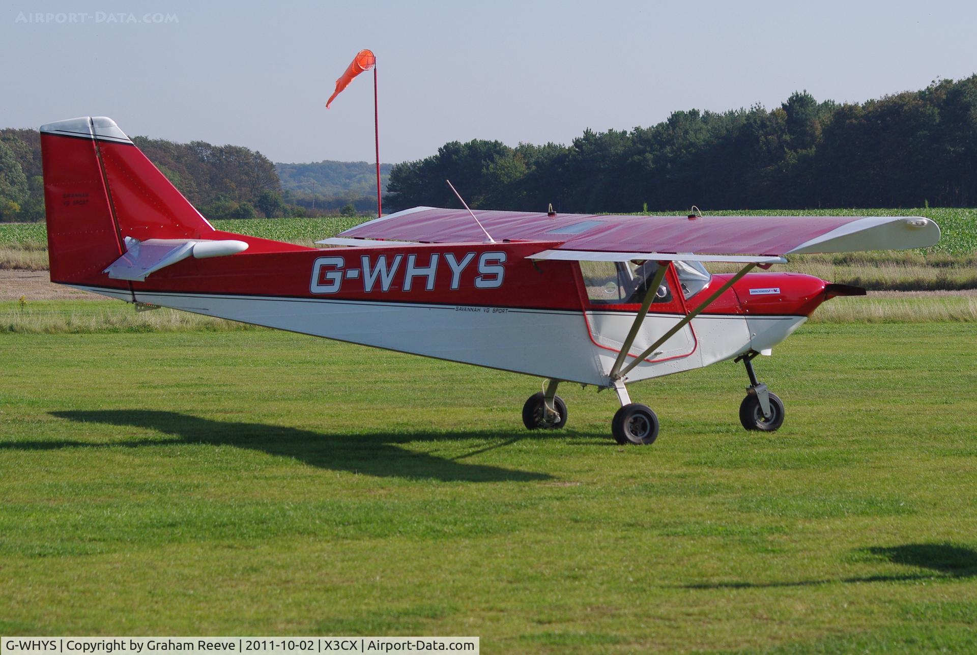 G-WHYS, 2010 ICP MXP-740 Savannah VG Jabiru(3) C/N BMAA/HB/404, Parked at Northrepps.