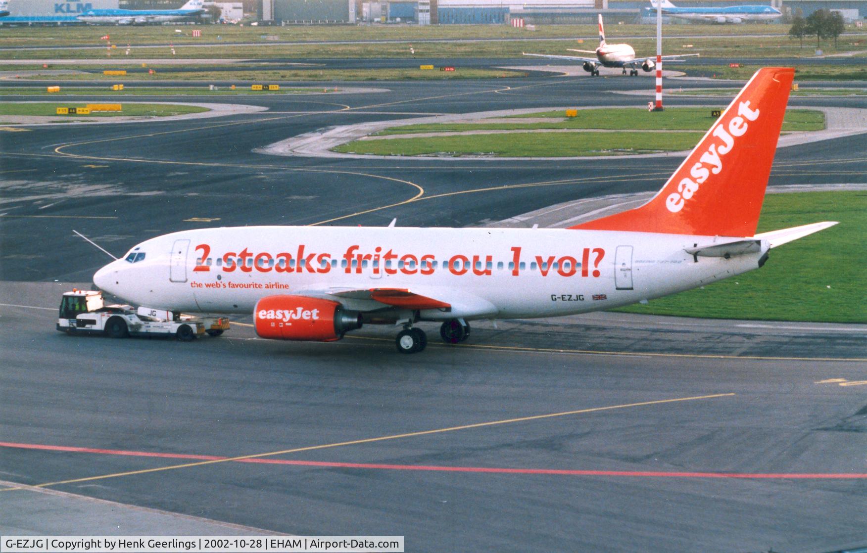 G-EZJG, 2001 Boeing 737-73V C/N 30239, EasyJet, spcl logp