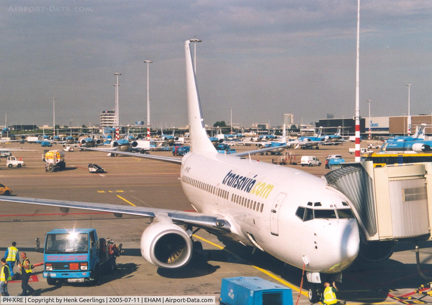 PH-XRE, 2004 Boeing 737-7K2 C/N 30668, Transavia Com; the word 
