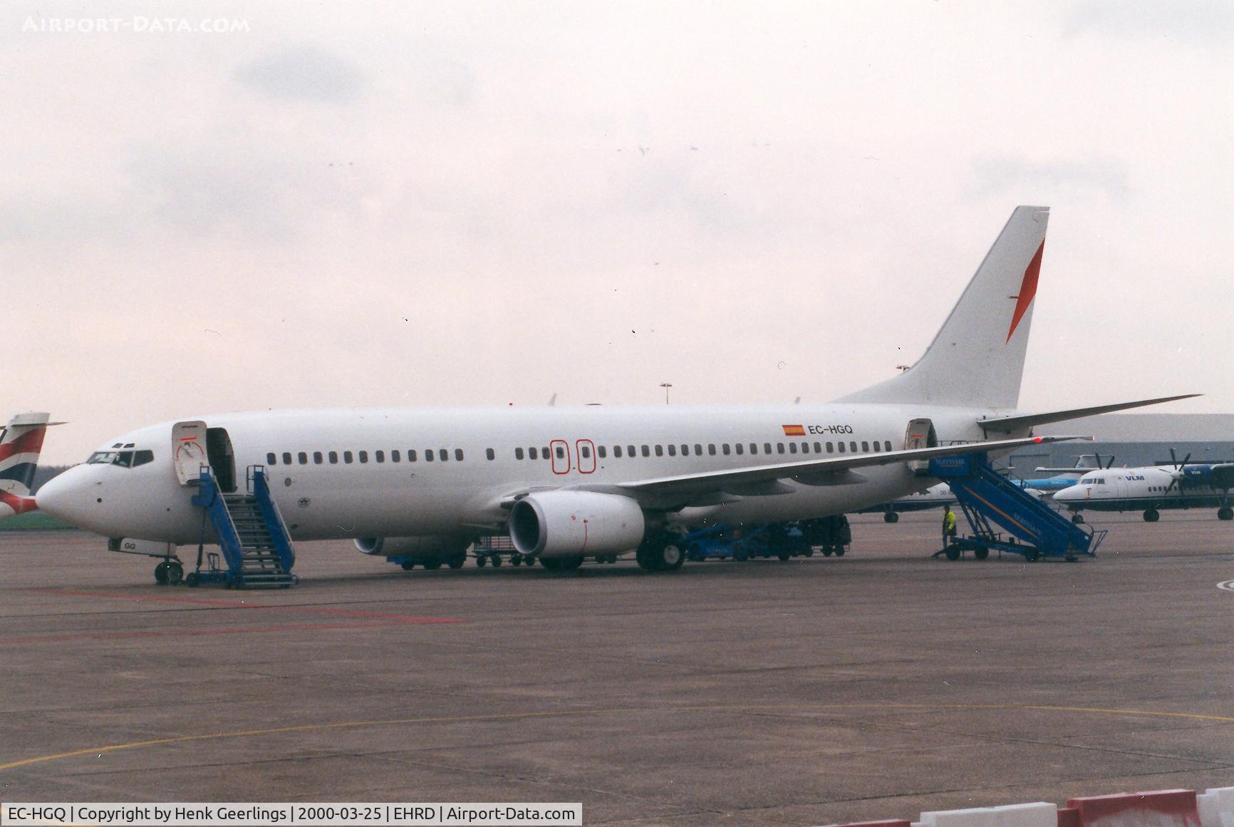 EC-HGQ, 1999 Boeing 737-85P C/N 28386, Air Europa ; no cs all white