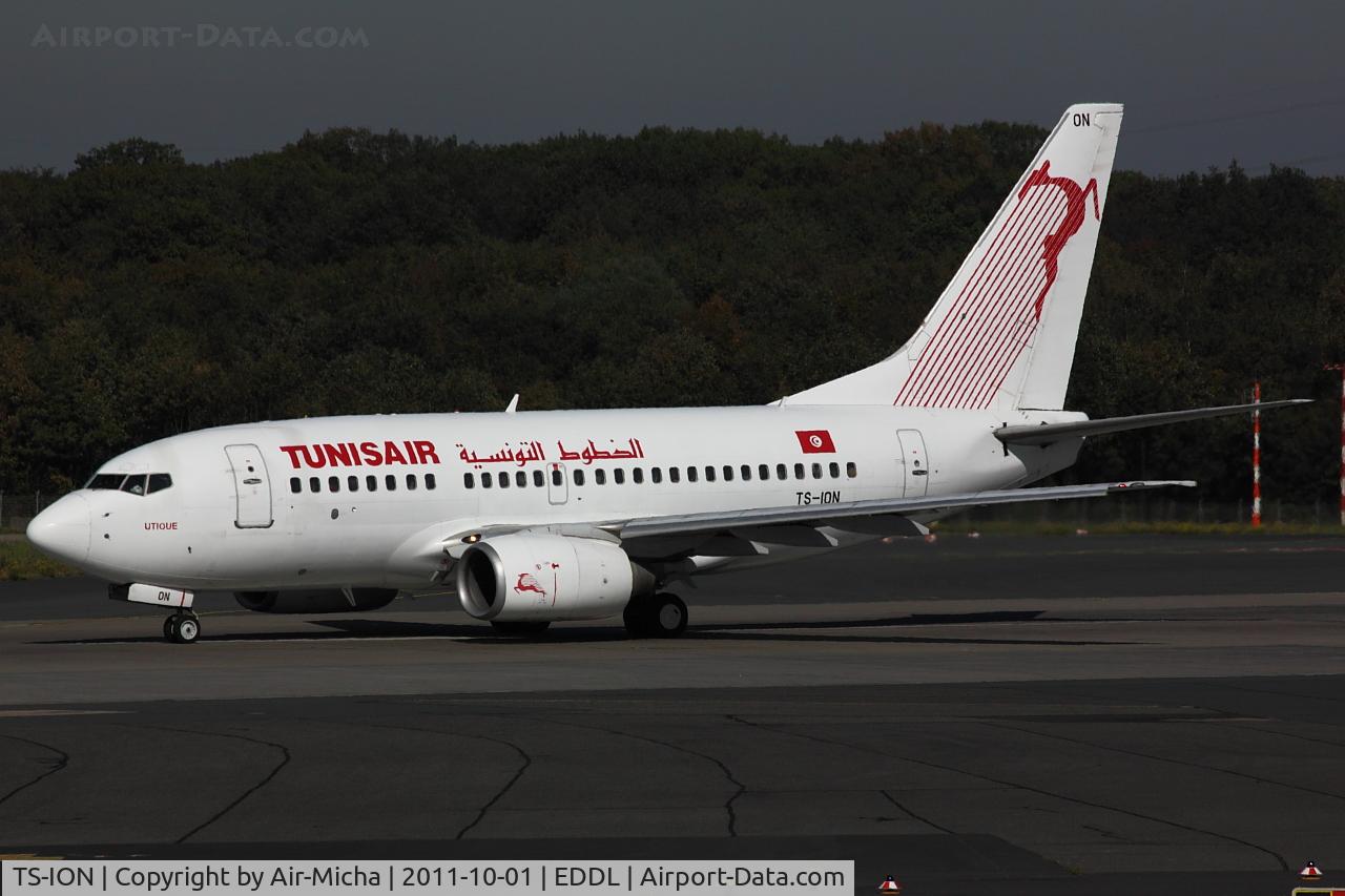 TS-ION, 2000 Boeing 737-6H3 C/N 29499, Tunisair, Boeing 737-6H3, CN: 29499/0510, Name: Utique