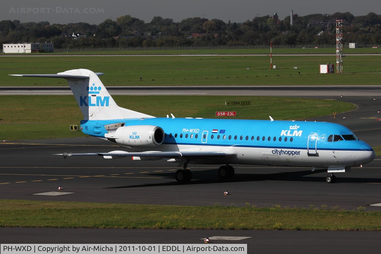 PH-WXD, 1995 Fokker 70 (F-28-0070) C/N 11563, KLM Cityhopper, Fokker F70, CN: 11563