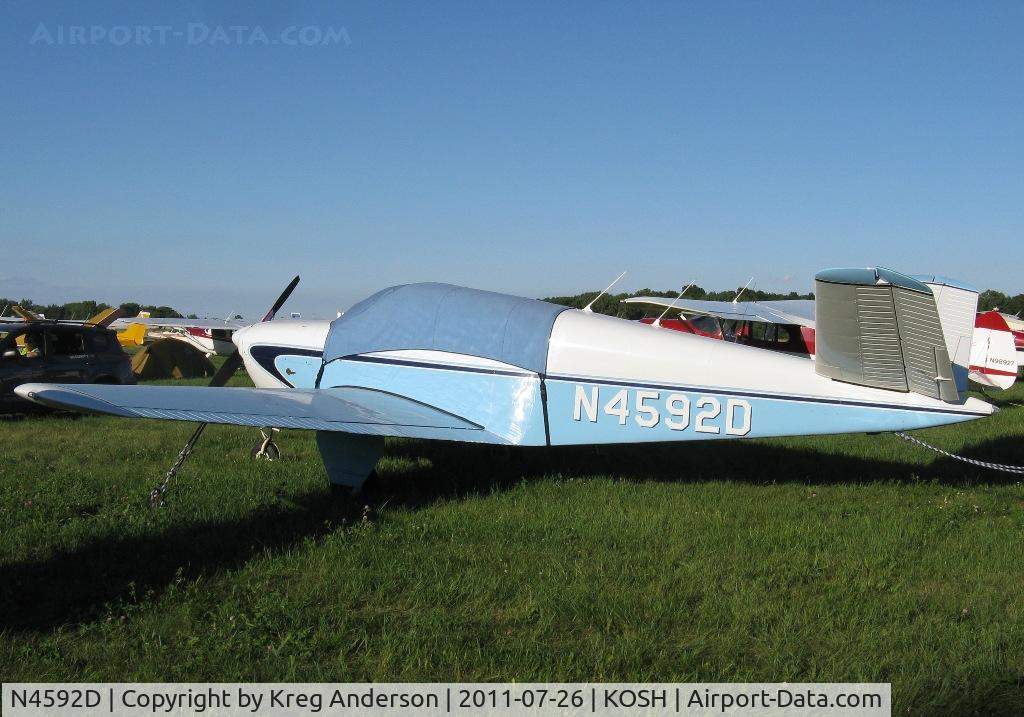N4592D, 1956 Beech G35 Bonanza C/N D-4760, EAA AirVenture 2011