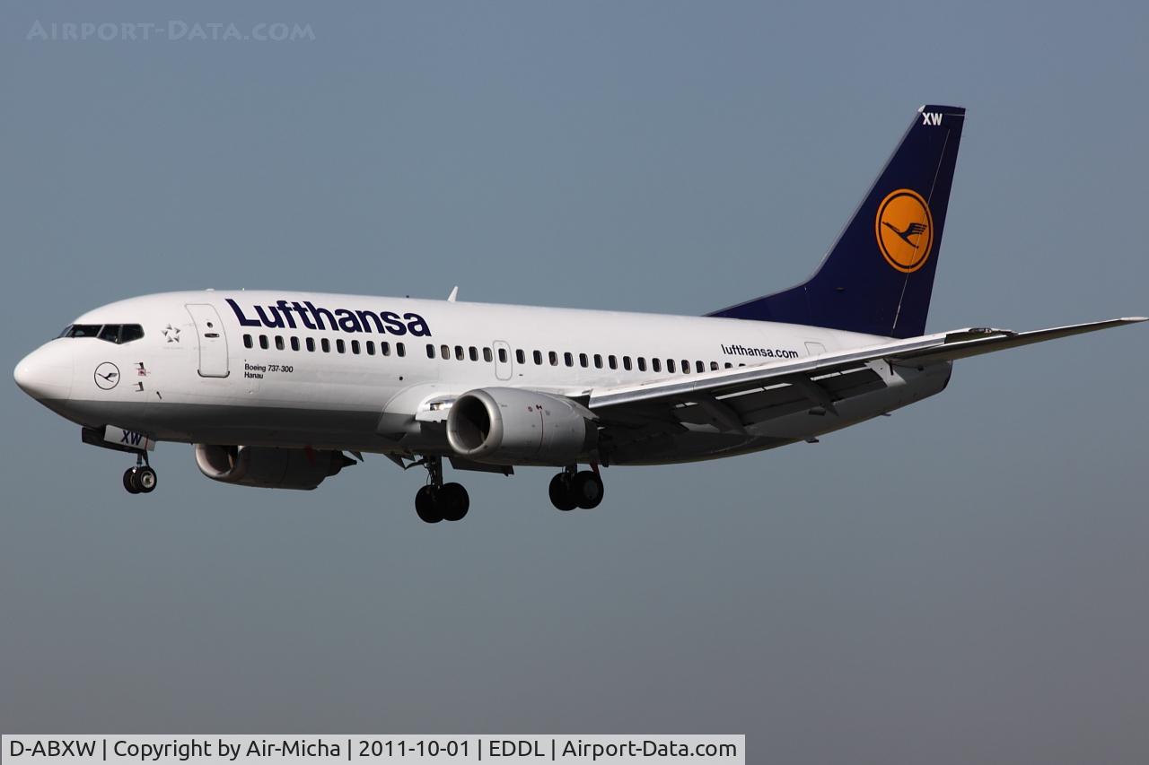 D-ABXW, 1989 Boeing 737-330 C/N 24561, Lufthansa, Boeing 737-330, CN: 24561/1785 Name: Hanau