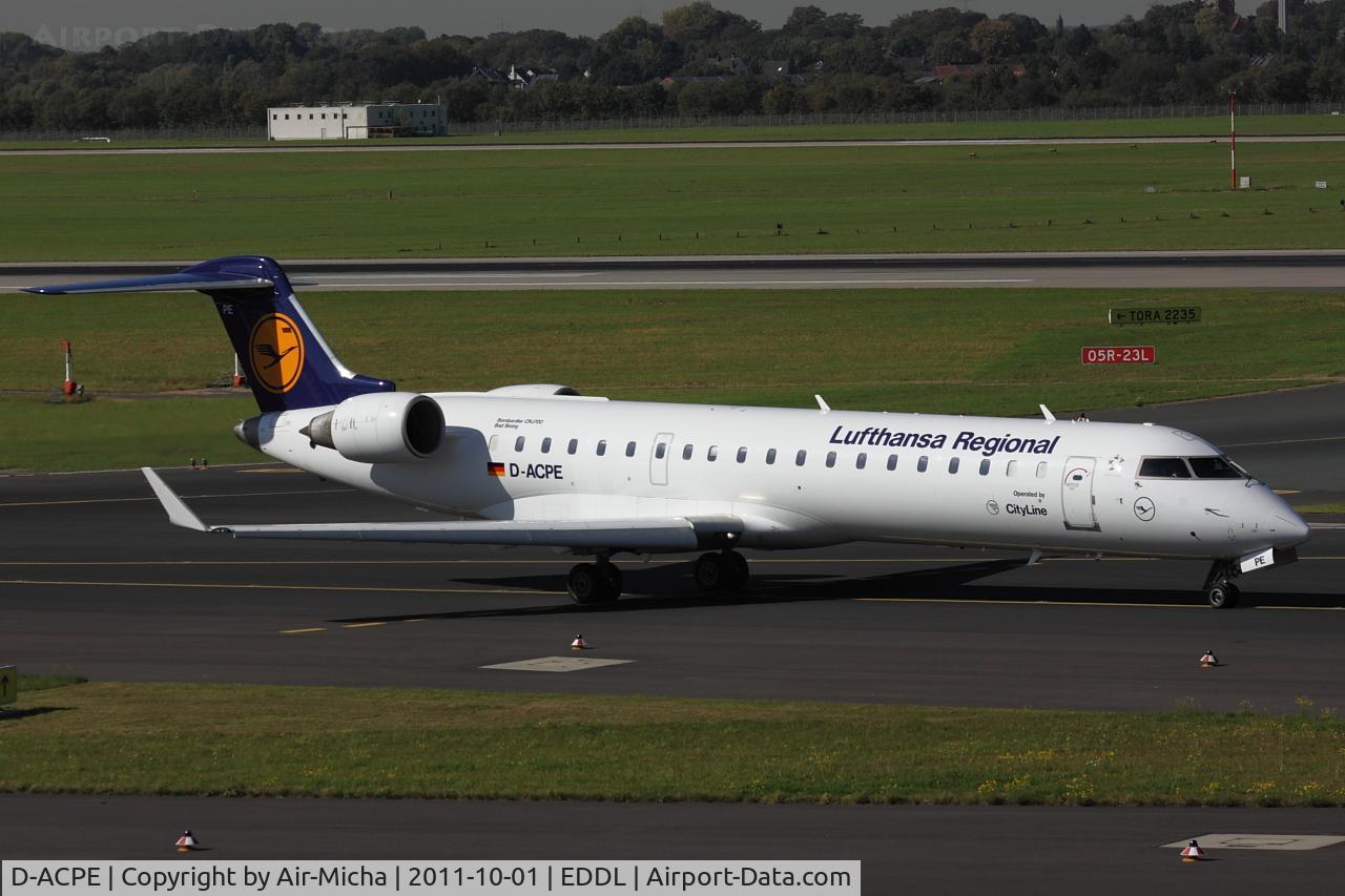 D-ACPE, 2001 Bombardier CRJ-701ER (CL-600-2C10) Regional Jet C/N 10027, Lufthansa CityLine, Canadair CL-600-2C10 Regioanl Jet CRJ-700, CN: 10027, Name: Bad Belzig
