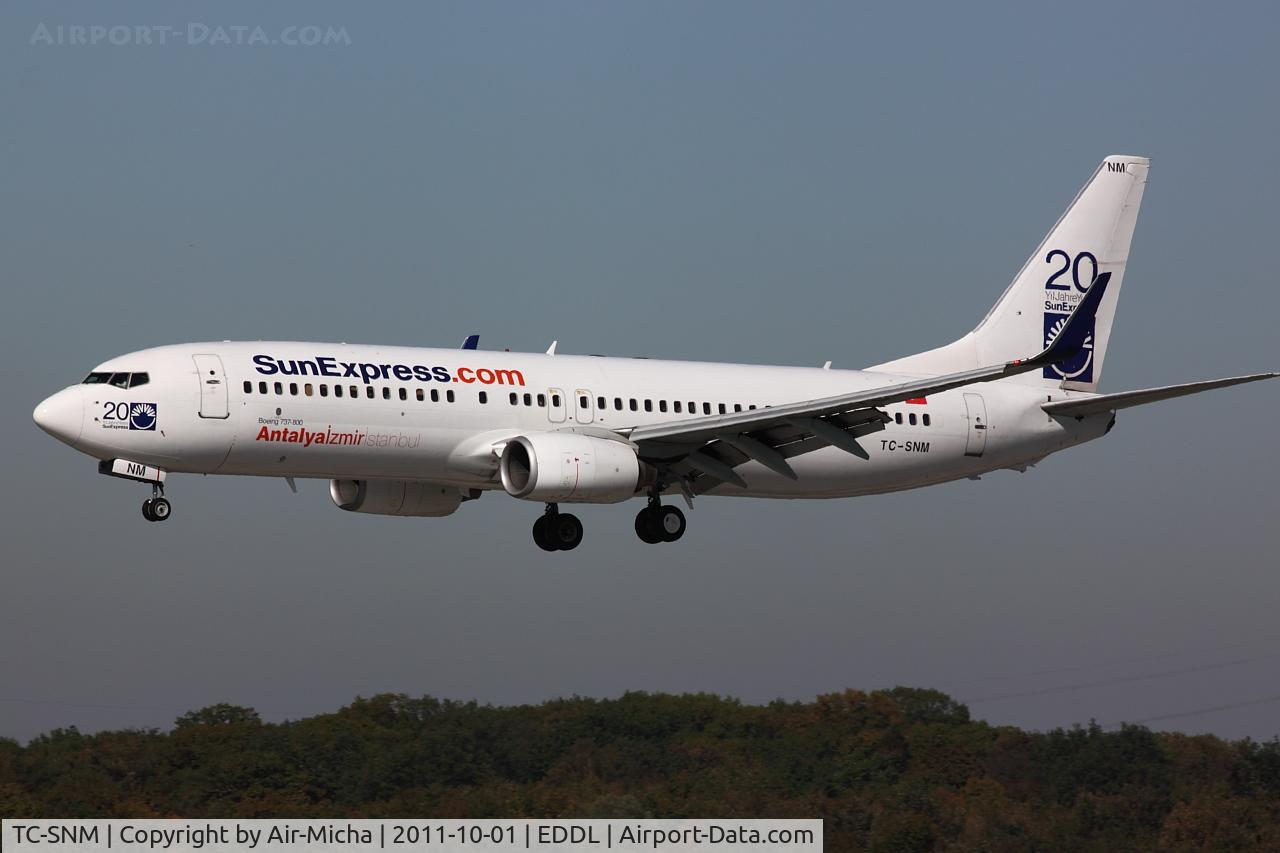 TC-SNM, 2005 Boeing 737-8BK C/N 33023, SunExpress, Boeing 737-8BK (WL), CN: 33023/1682