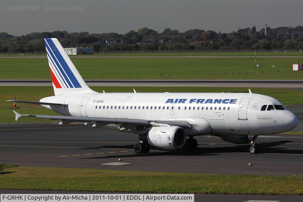 F-GRHK, 2000 Airbus A319-111 C/N 1190, Air France, Airbus A319-111, CN: 1190