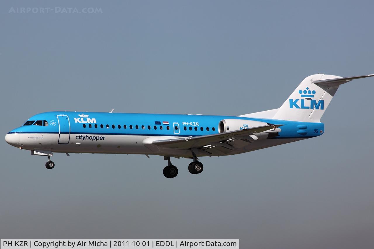 PH-KZR, 1995 Fokker 70 (F-28-0070) C/N 11551, KLM Cityhopper, Fokker F70, CN: 11551