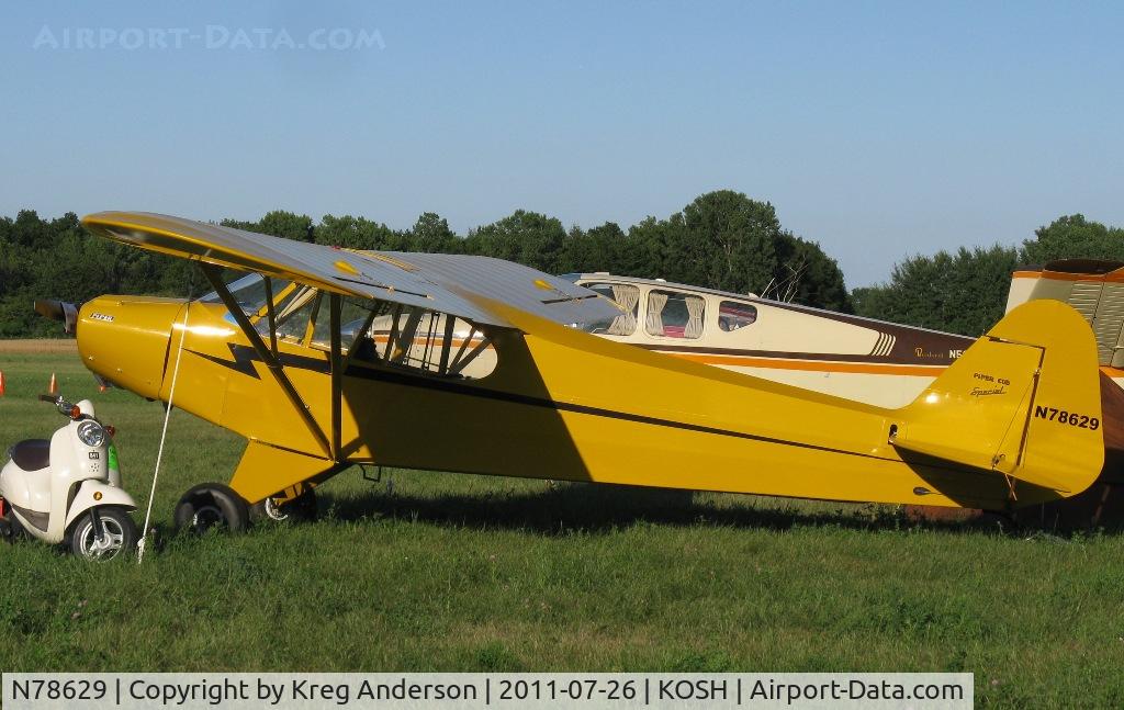 N78629, 1947 Piper PA-11 Cub Special C/N 11-1390, EAA AirVenture 2011