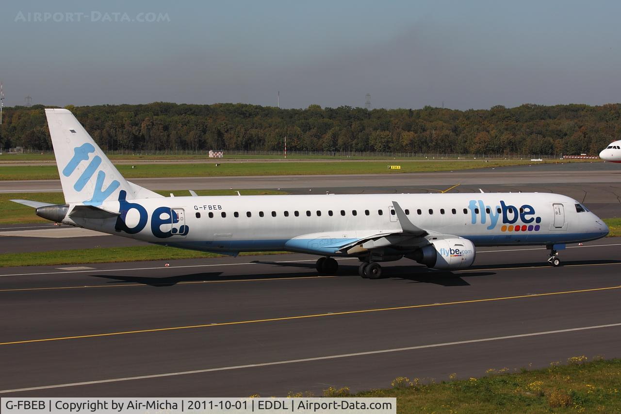 G-FBEB, 2006 Embraer 195LR (ERJ-190-200LR) C/N 19000057, Flybe, Embraer ERJ-195LR, CN: 19000057