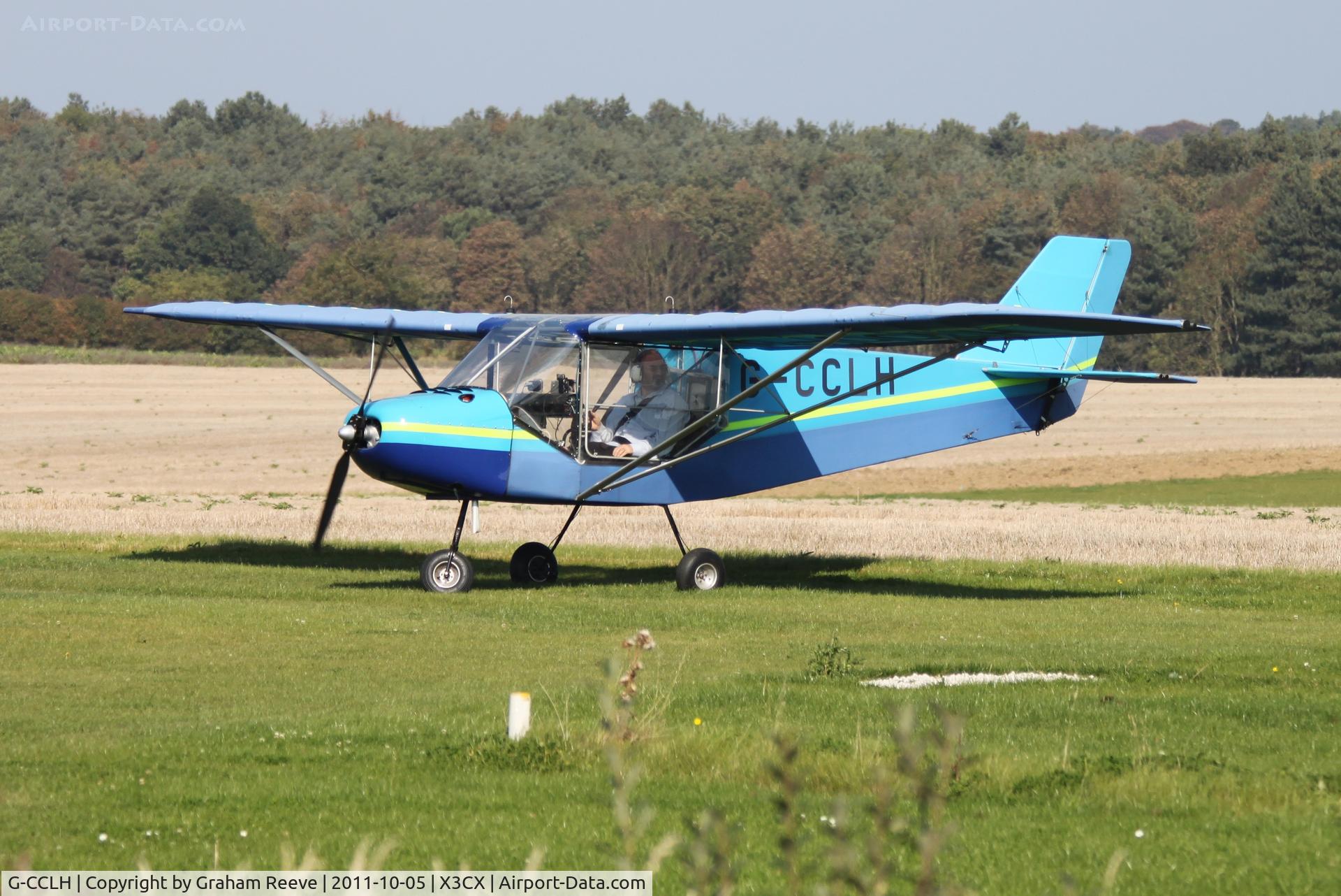 G-CCLH, 2003 Rans S-6ES Coyote II C/N PFA 204-13658, Just landed.