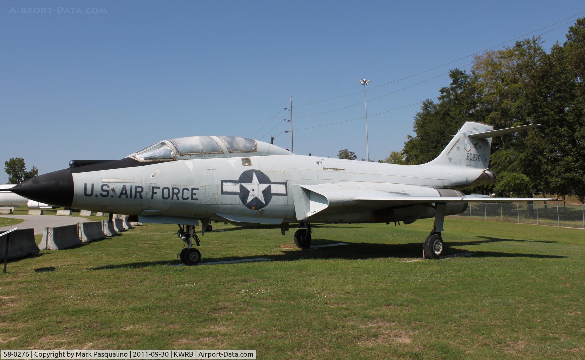 58-0276, 1958 McDonnell F-101F Voodoo C/N 652, McDonnell F-101F