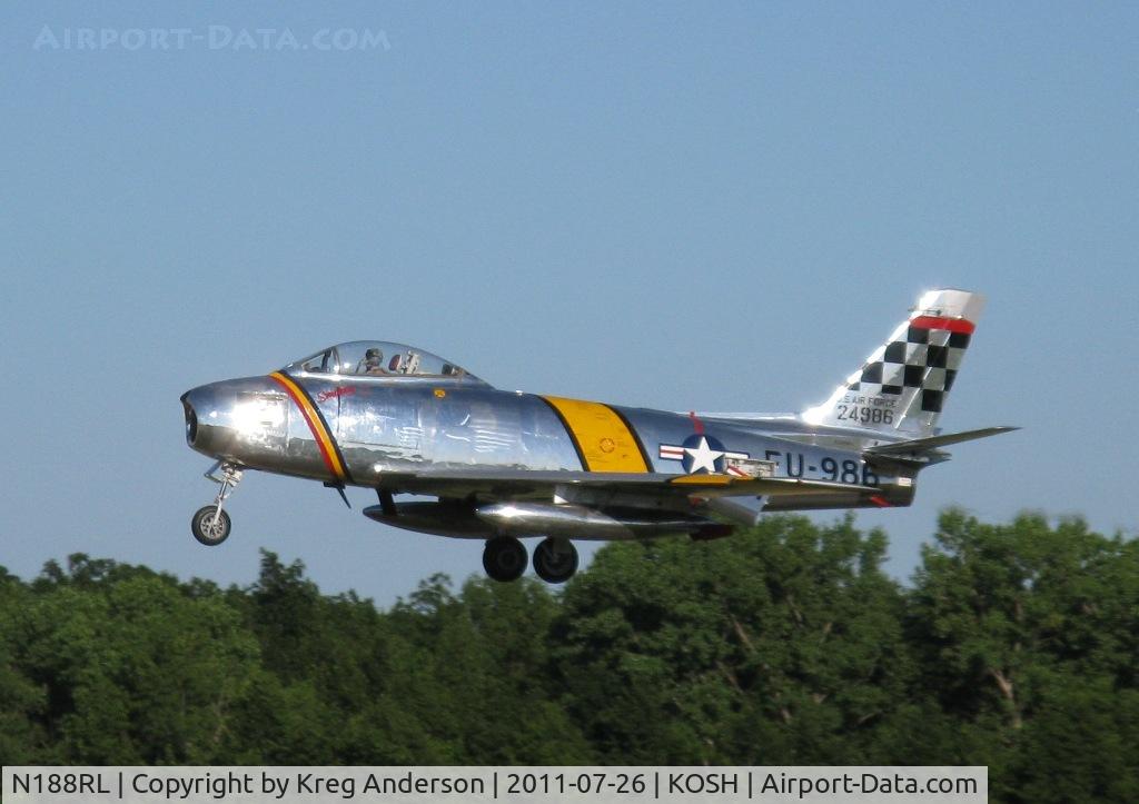 N188RL, 1952 North American F-86F Sabre C/N 191-682, EAA AirVenture 2011